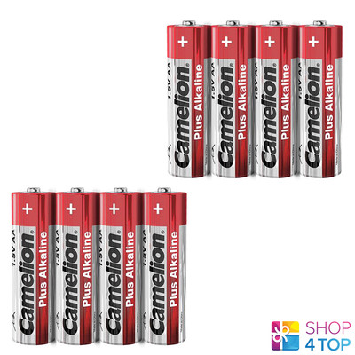 8 CAMELION AA PLUS ALKALINE BATTERIES LR06 MN1500 AM3 E91 1.5V 4SH EXP 2027 NEW