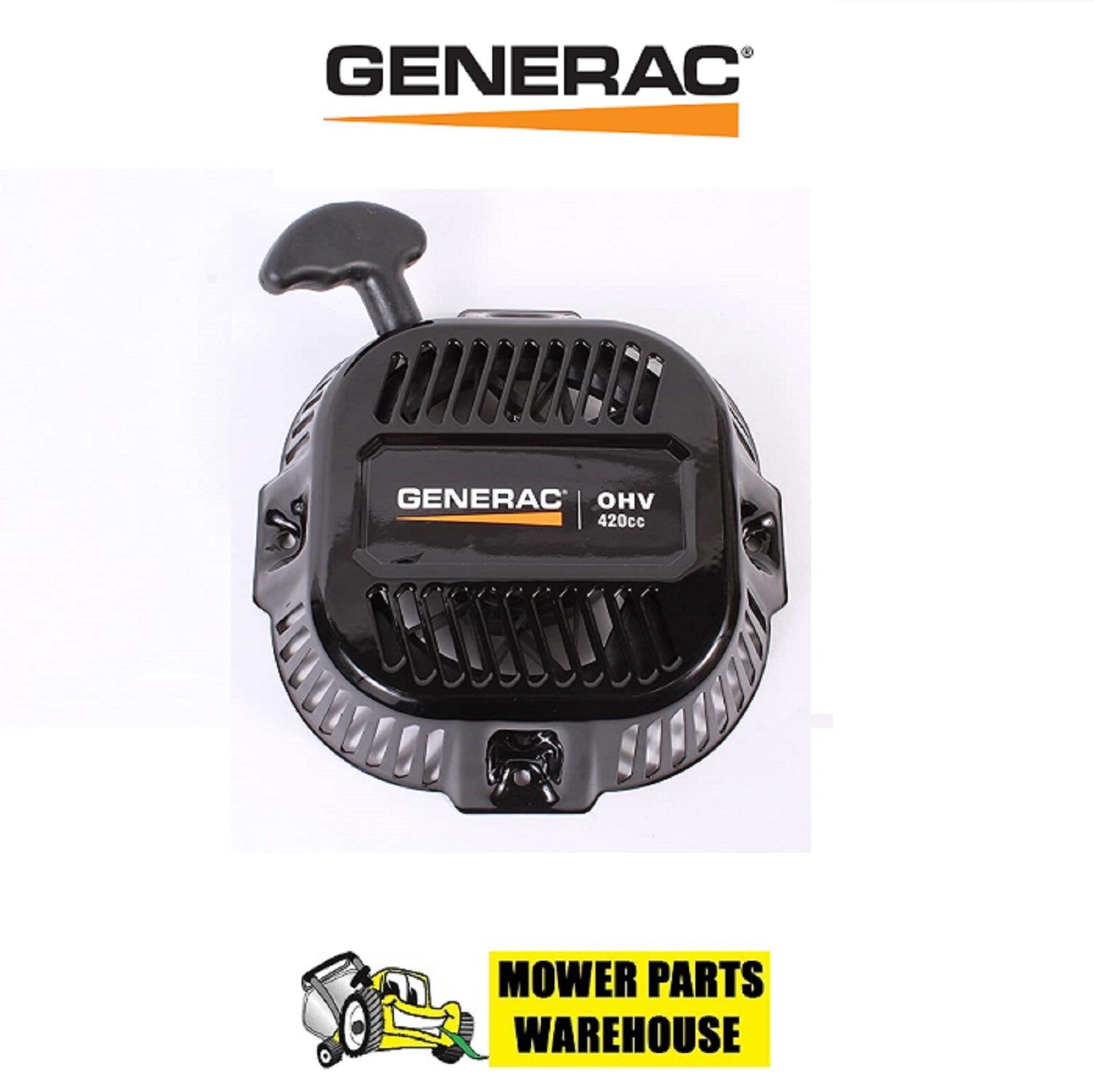 NEW GENUINE OEM GENERAC 0J08074SRV PULL ROPE RECOIL STARTER 208CC 212CC 