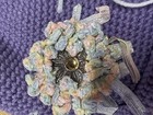 Knitted Beanie With Broche Pin Purple Vintage — photo 2