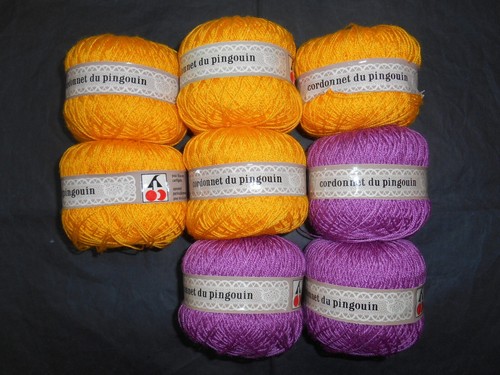 Lot De Fil à Tricoter PINGOUIN - 17 Pelotes + 3 Chutes - Coton/Acrylique