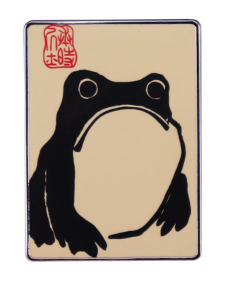 Matsumoto Hoji Frog Portly Toad Zenga Painting Scroll Art Vintage