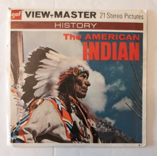 Vintage 1957-58 The American Indian GAF View-Master Packet B-725 W/ Booklet