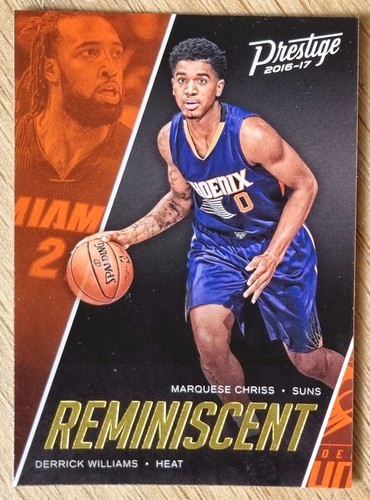 2016-17 Panini Prestige Reminiscent #7 Marquese Chriss RC / Derrick Williams