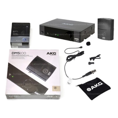 AKG C417L Clip on Lapel Mic Microphone + DMS100 Wireless Digital Microphone Set