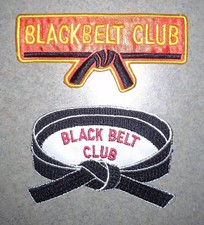 NEW! Black Belt Club Martial Arts Patches - Choose Patch style - Jiu Jitsu UFC