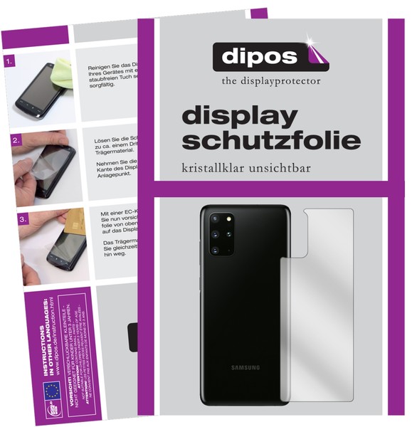 Schutzfolie FüR Samsung Galaxy S20 Plus 5G RüCkseite Display Folie Klar-image