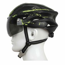Casco Ciclismo Montagna Strada Bici Caschi Bicicletta Con Occhiali Visiera Unisex
