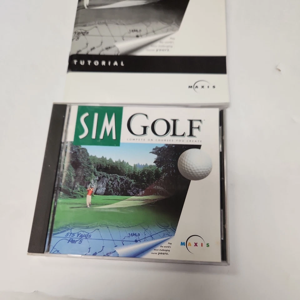 Sim Golf: Compete On Courses You Create (PC, 1997) Case, Manual & Disc - Image 3 of 3