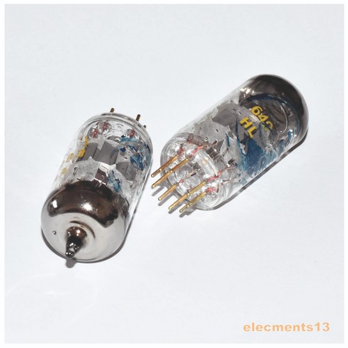 E88CC TESLA MATCHED PAIR GOLD PINS TRIODE NOS TESTED = 6DJ8 ECC88 6922 - Picture 2 of 2