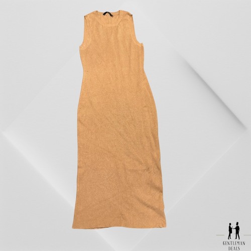 Jenni Kayne Sleeveless Midi in Camel Cotton & Cashmere Blend Sweater Dress S - Picture 6 of 13