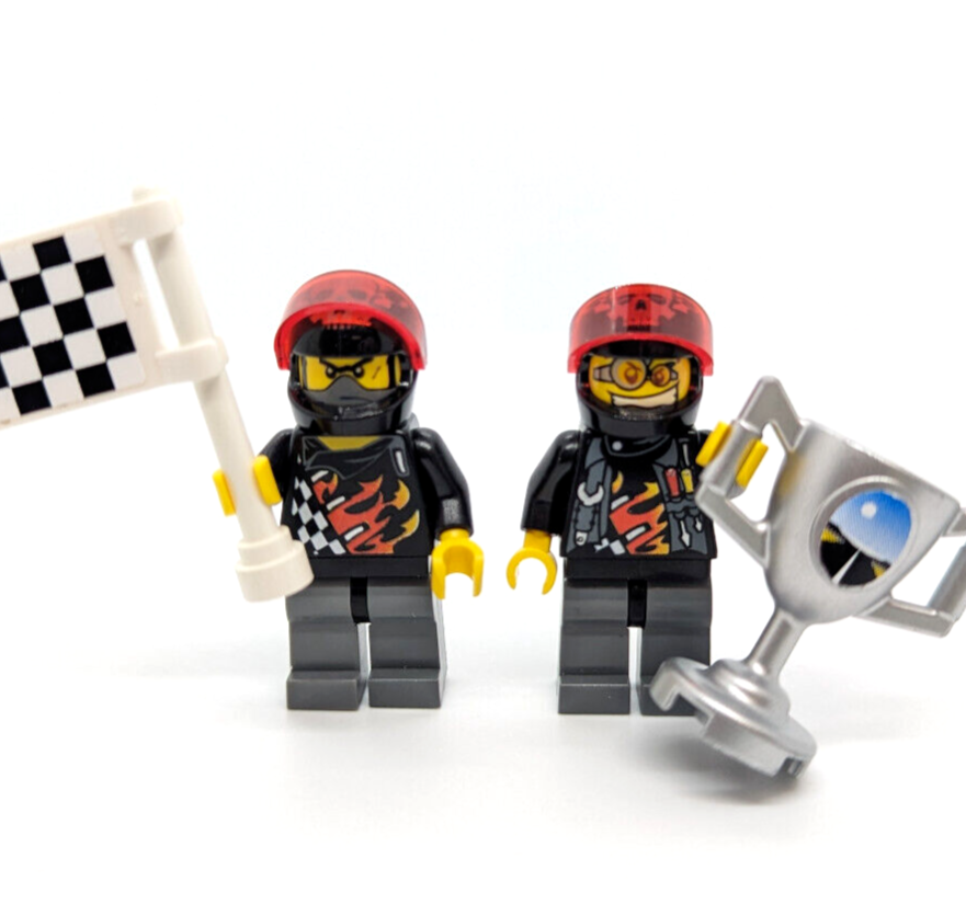 LEGO World Racers 8898 Lot: Bart Blast (wr023) & Billy Bob (wr024