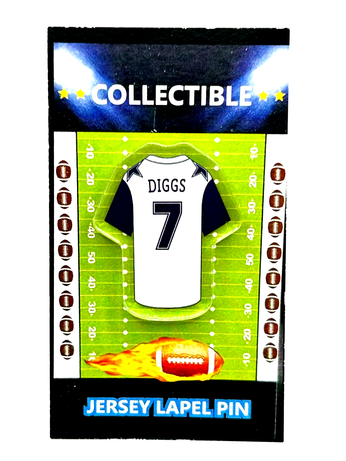 Dallas Cowboys Trevon Diggs Jersey Lapel Pin Classic BOYZ Collectible Free Shipping