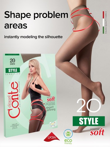Conte COLLANT Stile 20 Den | COLLANT dimagranti Mutandine Lace Correzione - Foto 27 di 30