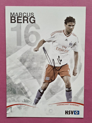 HSV Autogrammkarte Marcus Berg, 2009/10, Hamburger SV - Fly Emirates