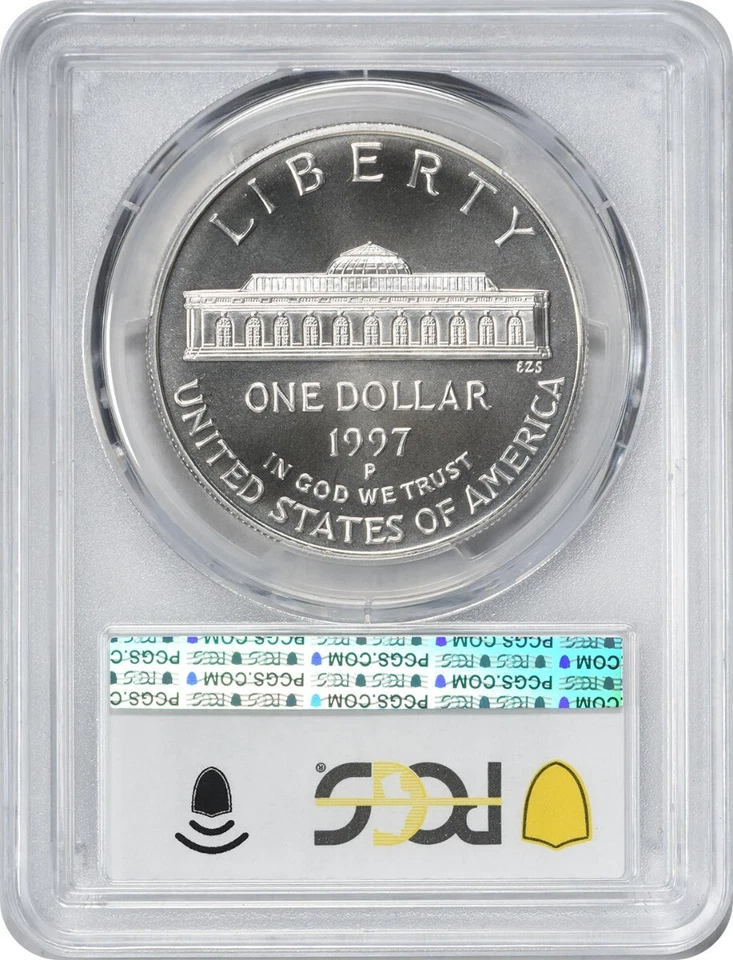 1997-P Botanical Commemorative Silver Dollar MS70 PCGS - Image 2 of 2