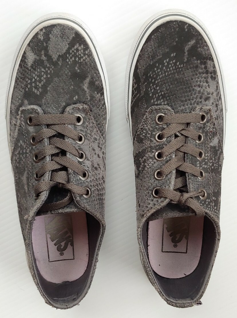 Vans Authentic Suede Snakeskin Pattern Womens 7 D… - image 4