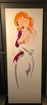 L. E. MOORE ''Lulu - Sparkling White'', Original, ca. 70x190 cm