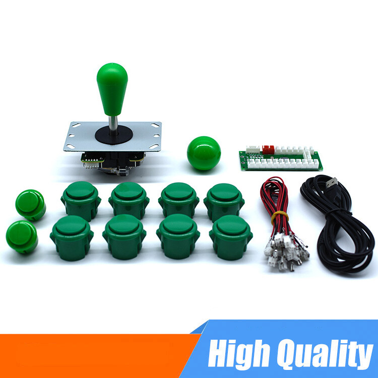 DIY Arcade Kit Mit Joystick & 10 Tasten | USB Encoder Für Retropie, Raspberry Pi & PC