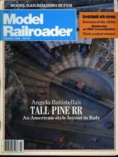 Revista Model Railroader marzo 1986 Angelo Batistella's Tall Pine RR