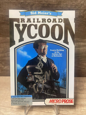 Sid Meier Railroad Tycoon Hand Signed 4x6 Photo TC46-3052