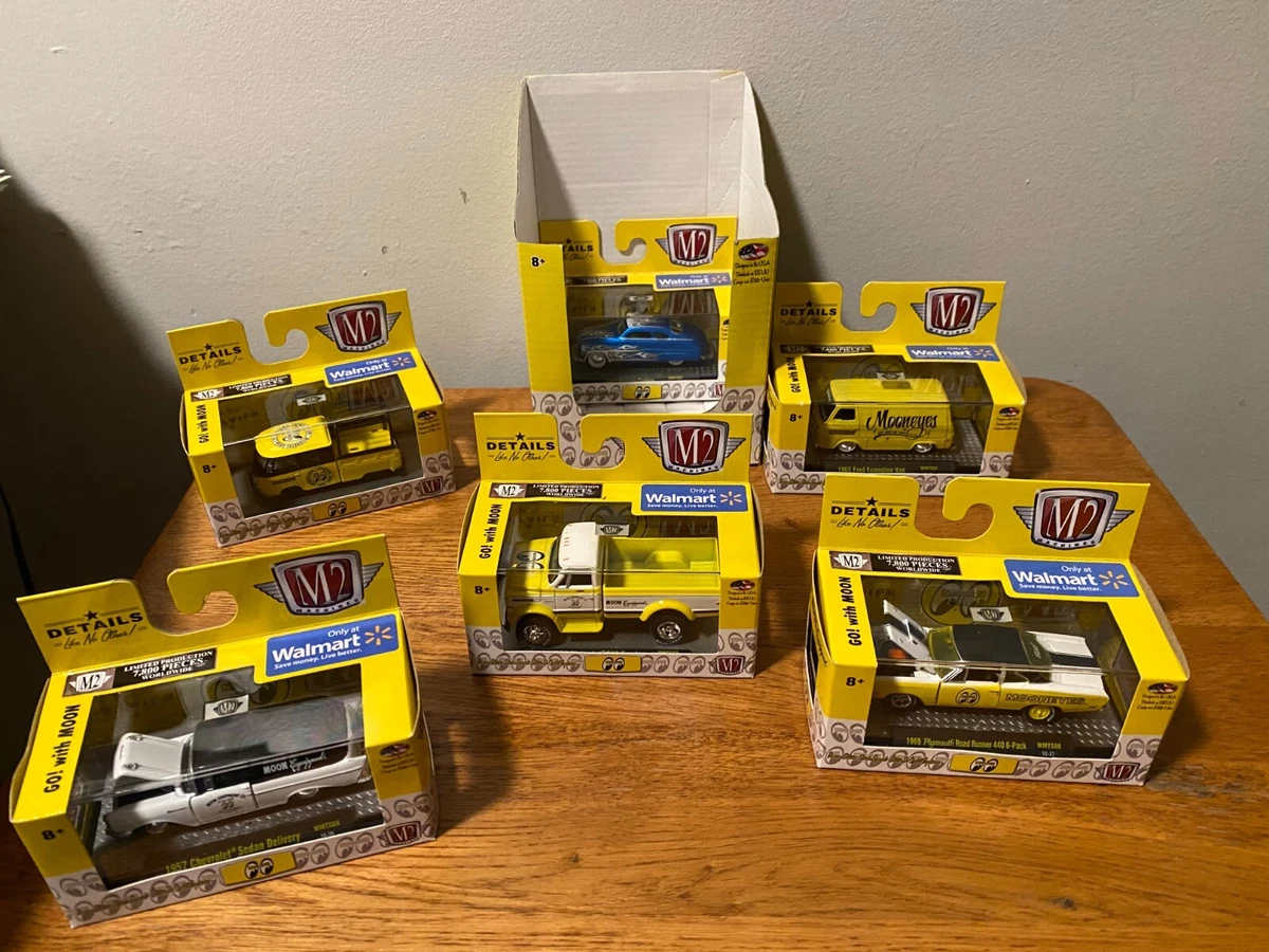 M2 Machines 6 Pack Only at Walmart Special Edition Mooneyes 6 