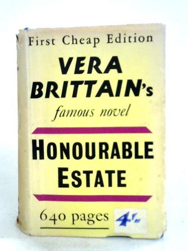 Ehrennachlass (Vera Brittain - 1936) (ID:87040)