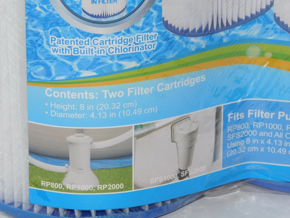 Pool Filter AC Cartridge Two-Pack Summer Escapes A C Swimming - Image 3 of 4