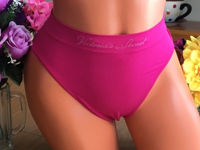 VICTORIA'S SECRET Lrg Pink Signature Waist Hi Leg Seamless Brief Panty NWT #40 | eBay