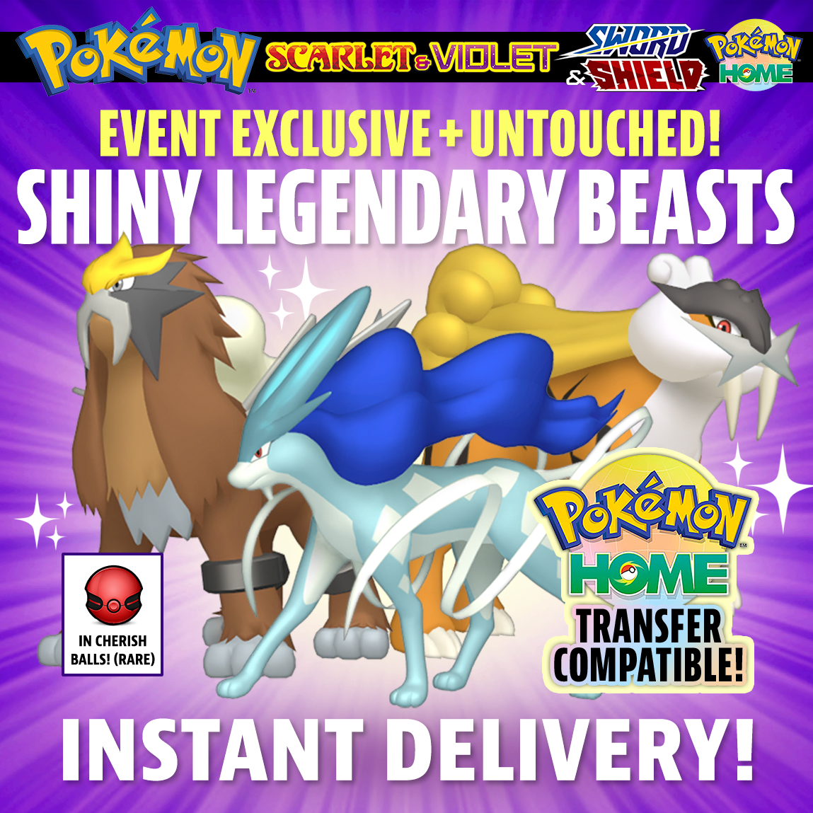 Brilliant Stars Booster Box Shiny Raikou Pokmon Event Code  UNTOUCHED  From GameStop | For Nintendo Switch Sword & Shield Shining Raichu