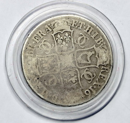 1 Corona 1676 Carlos II Inglaterra (1660-1685) 28,9 gr .935%. Moneda Plata .#431 - Imagen 5 de 6
