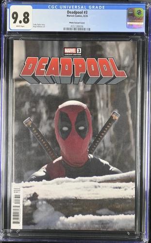 Deadpool #3 Marvel 2024 Movie Photo Variant Cover CGC 9.8 ✨✨✨