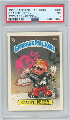 1985 Topps OS1 Garbage Pail Kids Series 1 GRAFFITI PETEY 30b