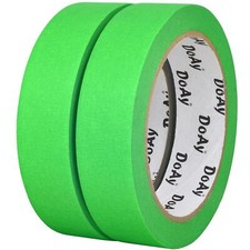 2 Pack Green Painters Tape Masking Tape 1 Inch Wide - Multi-Surface Smart Adhes