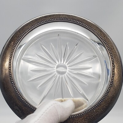 Frank Whiting Sterling Silver/Glass Magnum/Jeroboam Wine Bottle