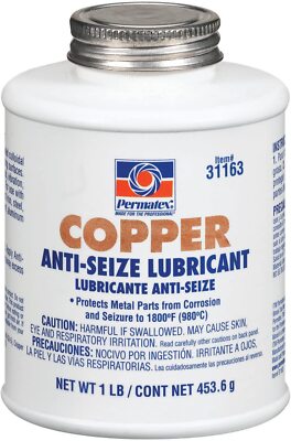 Permatex 31163 Anti-Seize Lubricant, 16 oz Can, Paste, Copper