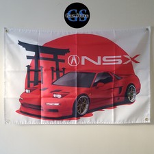 Honda NSX Flag Banner JDM Garage Workshop Car Home Bedroom Wall Hanging 3x2ft