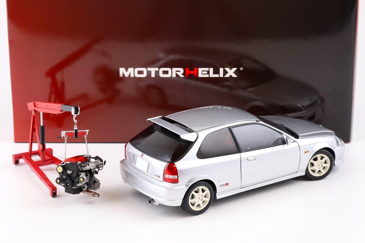 1:18 Motorhelix Honda Civic Type R (EK9) Vogue silver metallic + 