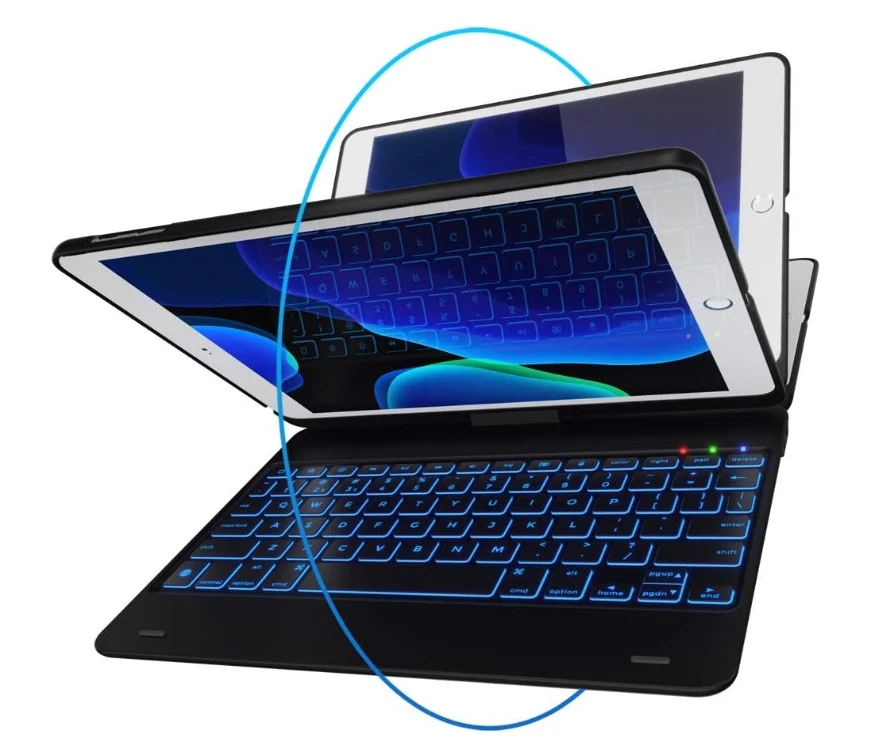 iPad Keyboard Case 9.7" 360X iPad Pro 9.7, iPad 6th, 5th, iPad Air, iPad Air 2 - Image 2 of 4