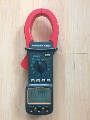 Martindale CM58 1000A AC / DC Zangenamperemeter True RMS Clamp Meter