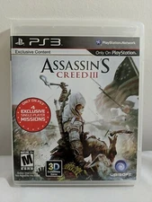 Assassin's Creed III (Sony PlayStation 3, 2012) PS3 GameStop Edition Complete