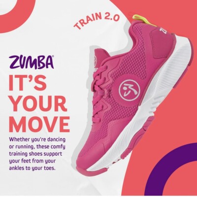 ZUMBA Train 2.O Low Top Shoes Trainers Sneakers Dance ZSlide