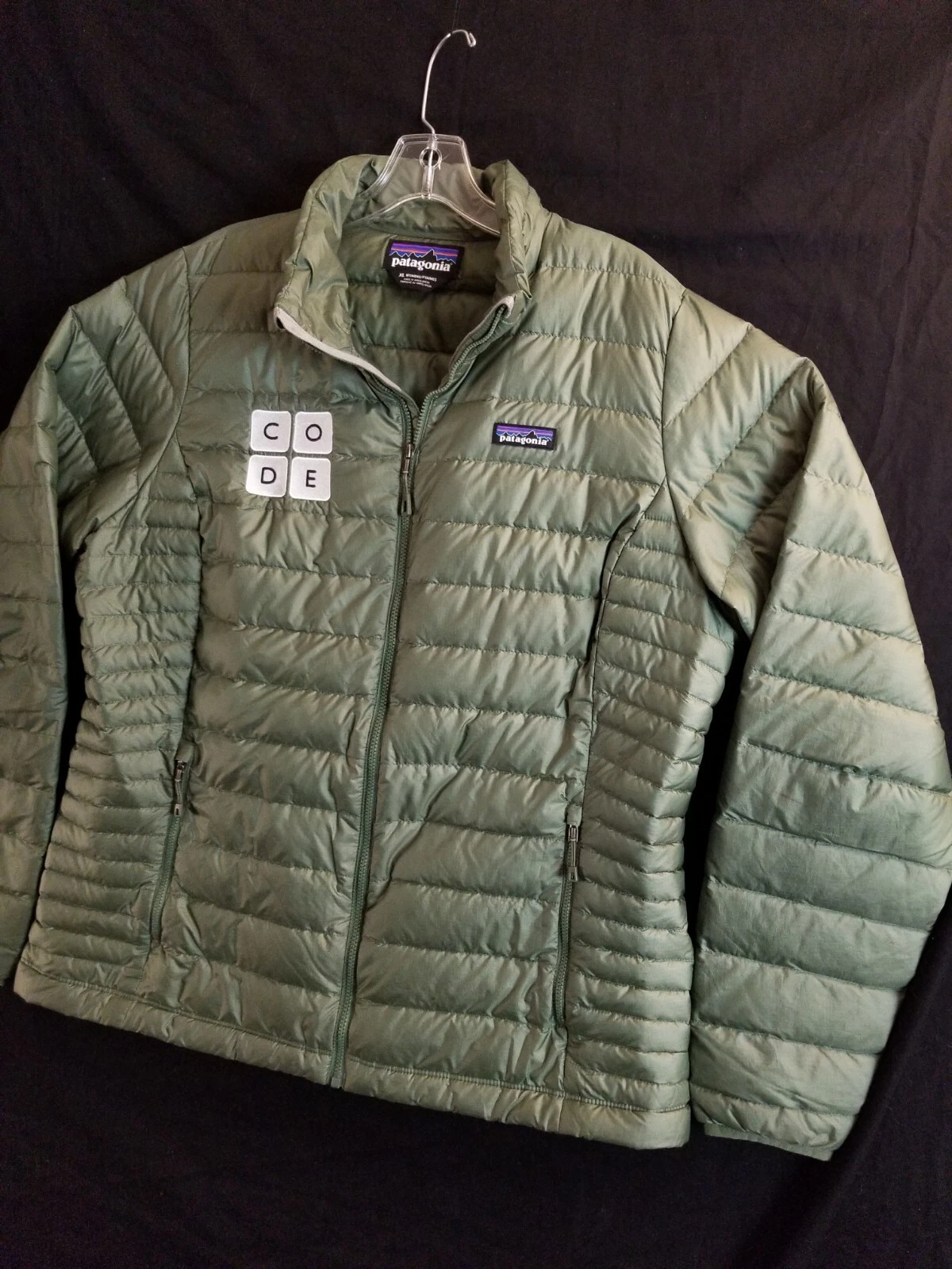 patagonia down sweater puffer embroidered jacket
