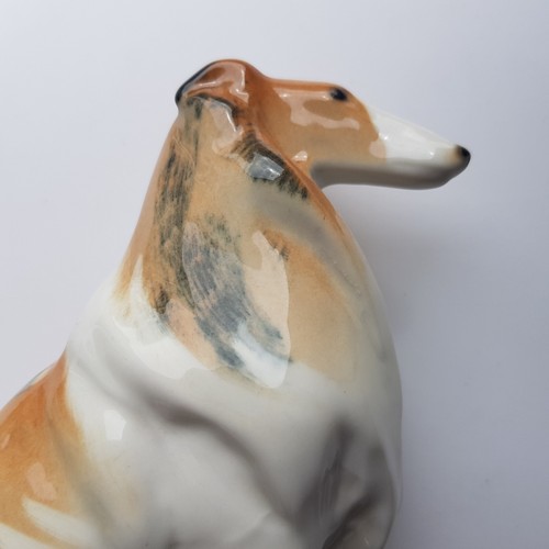 Lomonosov Dog Soviet Russian ceramic figurine collie Russia Vintage USSR 1960s - Picture 4 of 21