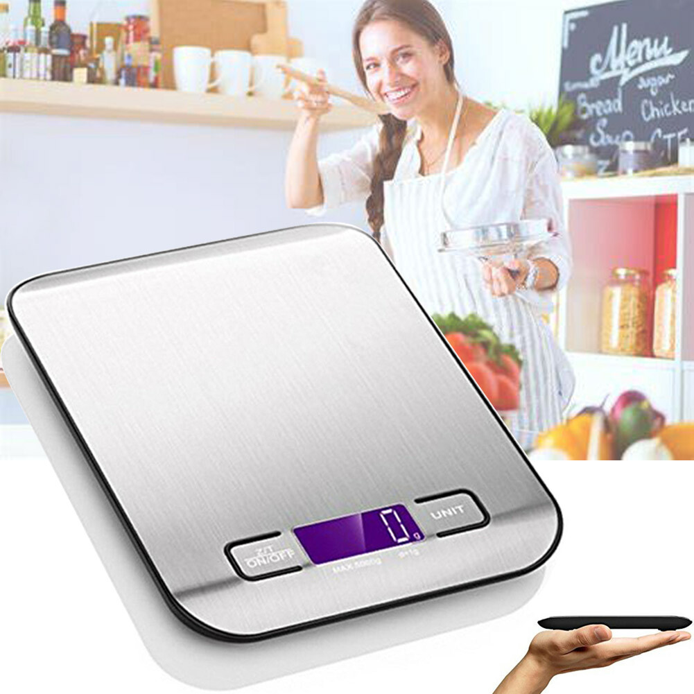 Food Scale Digital Kitchen Scale LCD Display Fruit Vegetable Weighing Scale-image