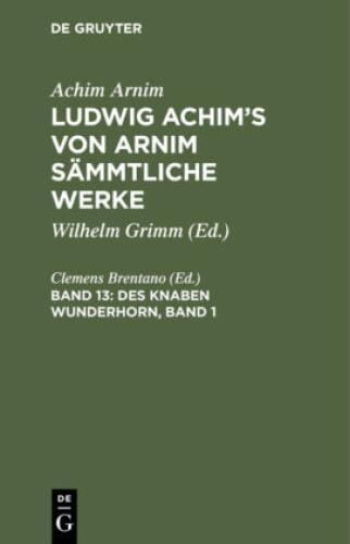 Thumbnail - Des Knaben Wunderhorn, Band 1 Alte Deutsche Lieder 6745