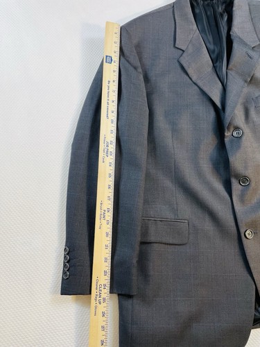 Stafford Executive Hartmarx Wool Blazer 42R Fully Lined Single-Breasted Blue - Picture 4 of 12