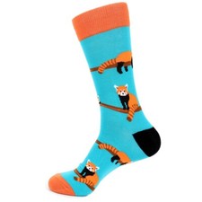 Lucky Red Panda Socks Men's Panda Bear Novelty Socks Crazy Socks Funny Socks Dad