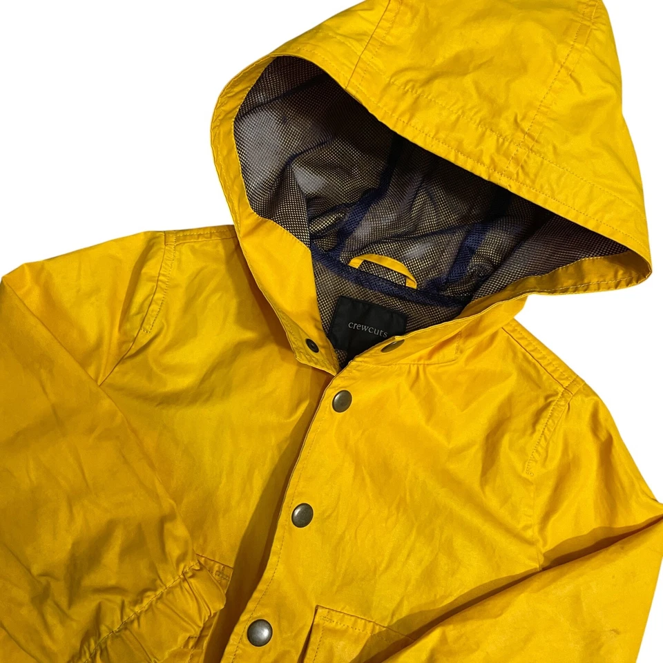 Crew Cuts 3 Yellow Hooded Rain Coat Lined Polyester (some marks) Polyester Blen - Image 2 of 4