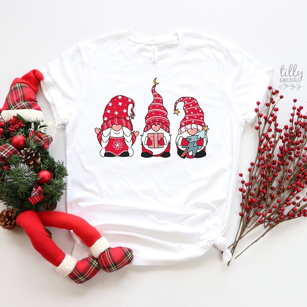 Gnome Family Christmas Matching T-Shirts, Matching Christmas Shirts, Matching