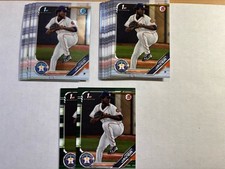 2019 Bowman Cristian Javier 1st Bowman Lot Of 20 Cards